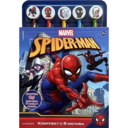 Спайдърмен: Комплект с 5 молива •